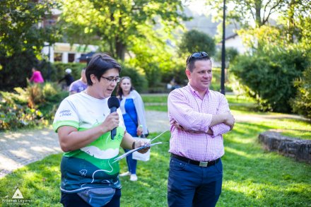 Burmistrz Wisły Tomasz Bujok przed ceremonią wręczenia nagród